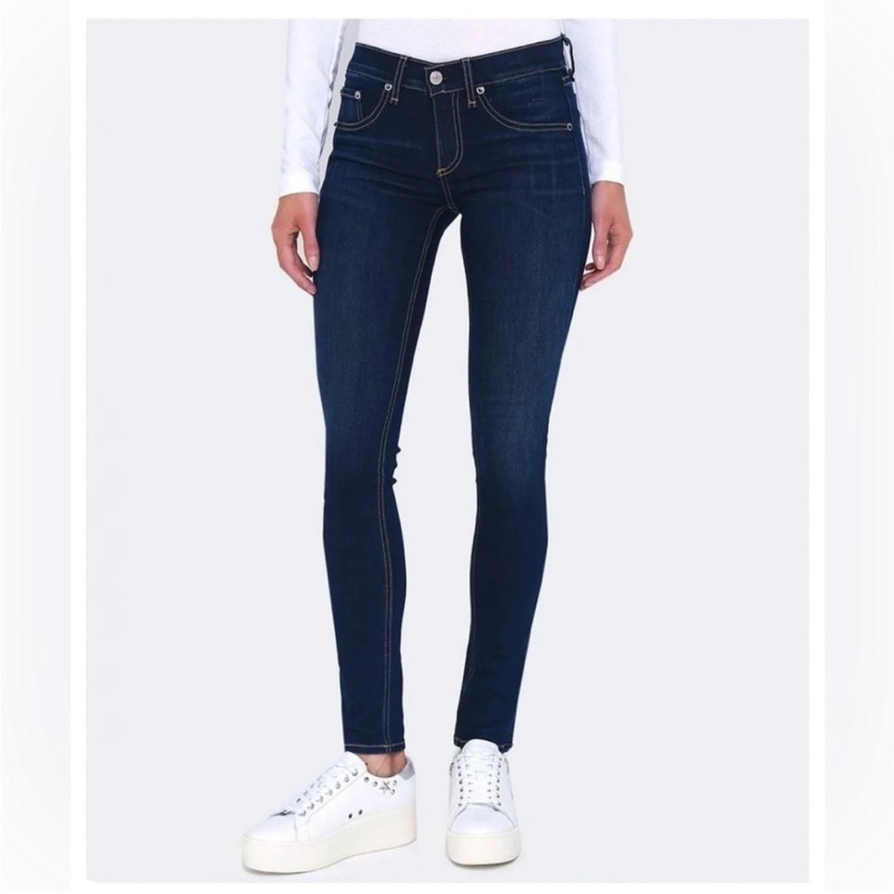 NWOT Rag & Bone 9” Mid rise Skinny Jeans in Colour Bedford Sz 27